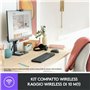 Logitech Wireless Combo MK220 clavier Souris incluse RF sans fil QWERTY Italien Noir