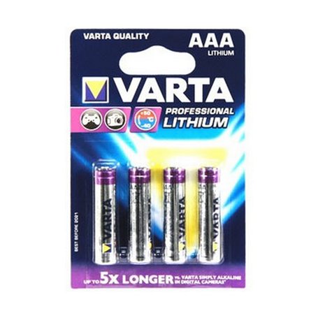 Varta 4x AAA Lithium Batterie à usage unique