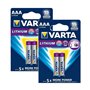 Varta 4x AA Lithium Batterie à usage unique