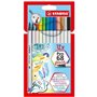 STABILO Pen 68 Brush stylo-feutre Bold Multicolore 12 pièce(s)