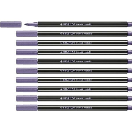 STABILO Pen 68 metallic stylo-feutre Moyen Lilas 1 pièce(s)