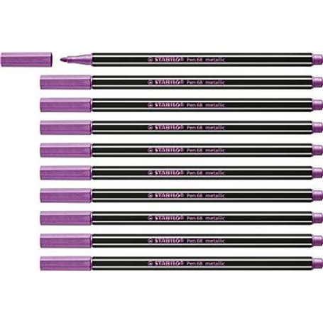 STABILO Pen 68 metallic stylo-feutre Moyen Rose métallique 1 pièce(s)