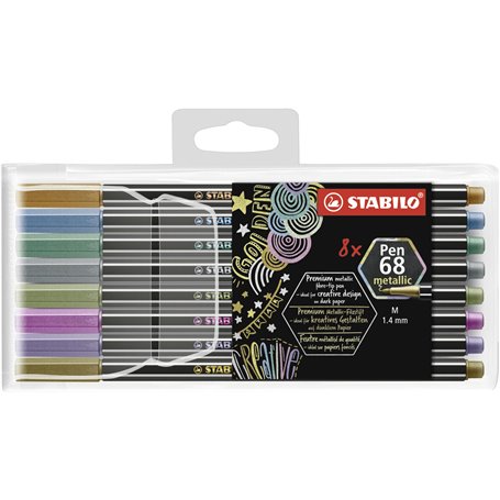 STABILO Pen 68 metallic stylo-feutre Moyen Cuivre