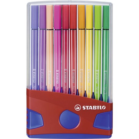 STABILO Pen 68 Mini stylo-feutre Multicolore 20 pièce(s)