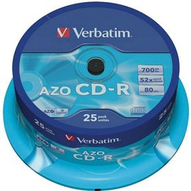 Verbatim CD-R AZO Crystal 700 Mo 25 pièce(s)