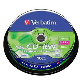 Verbatim CD-RW 12x 700 Mo 10 pièce(s)