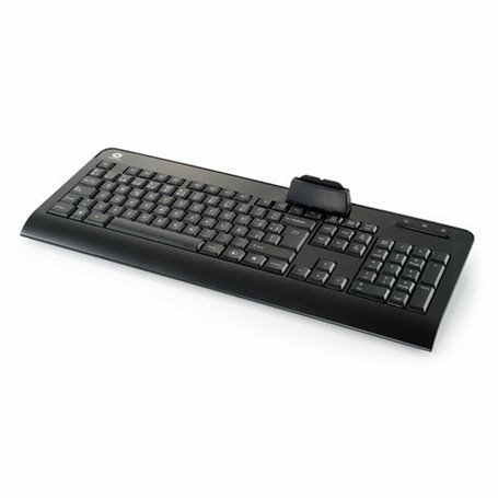 Conceptronic CKBESMARTID clavier USB QWERTY Espagnole Noir