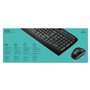 Logitech Wireless Combo MK330 clavier Souris incluse USB QWERTY US International Noir