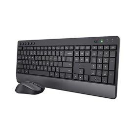 Trust Trezo clavier Souris incluse RF sans fil QWERTY Anglais américain Noir