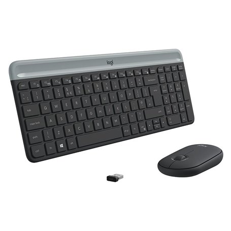 Logitech MK470 clavier Souris incluse RF sans fil QWERTY US International Graphite