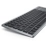 DELL KB740 clavier RF sans fil + Bluetooth QWERTY US International Gris, Noir