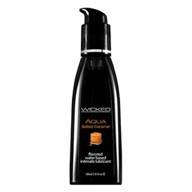 Lubrifiant à base d'eau Aqua Caramel Beurre Salé 60 ml Wicked