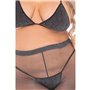 Ensemble de Lingerie Pink Lipstick Noir (XL)