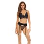 Ensemble de Lingerie Bombshell Boudoir Noir (L)