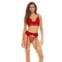 Ensemble de Lingerie Bombshell Boudoir Rouge (L)