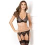 Ensemble de Lingerie René Rofé Noir (S/M)