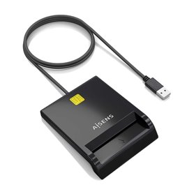 AISENS ASCR-SN06-BK lecteur de cartes à puce Intérieure USB USB 2.0 Noir