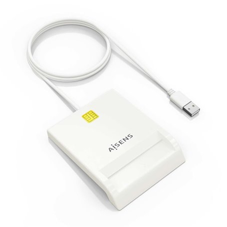 AISENS ASCR-SN07-W lecteur de cartes à puce Intérieure USB USB 2.0 Blanc