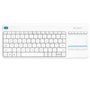 Logitech K400 Plus Tv clavier RF sans fil QWERTY Espagnole Blanc