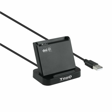 TooQ TQR-220B lecteur de cartes à puce Intérieure USB USB 2.0 Noir