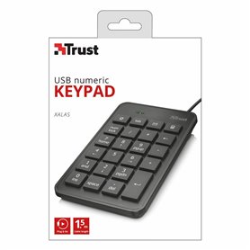 Trust 22221 clavier numérique PC portable/de bureau USB Noir