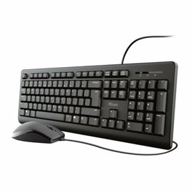 Trust TKM-250 clavier Souris incluse USB Espagnole Noir