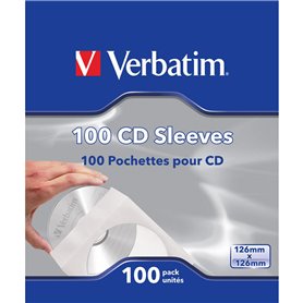 Verbatim Pack de 100 pochettes CD (Papier)