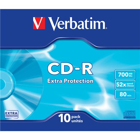 Verbatim CD-R Extra Protection 700 Mo 10 pièce(s)