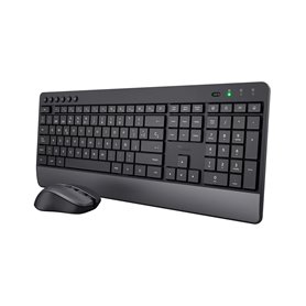 Trust Trezo clavier Souris incluse RF sans fil QZERTY Espagnole Noir