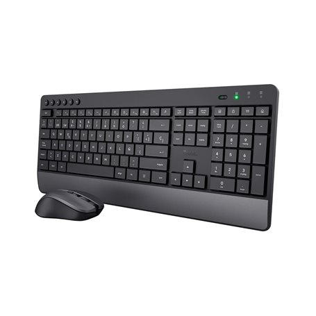 Trust Trezo clavier Souris incluse RF sans fil QZERTY Espagnole Noir