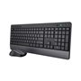 Trust Trezo clavier Souris incluse RF sans fil QZERTY Espagnole Noir