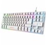 Trust GXT 833W Thado clavier Jouer USB QWERTY Espagnole Blanc