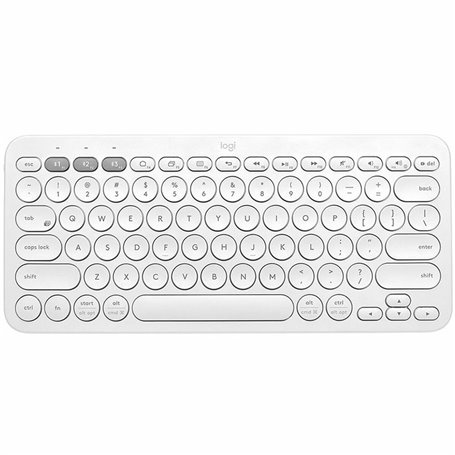 Logitech K380 Multi-Device clavier Bluetooth QWERTZ Espagnole Blanc