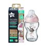 Tomme Tippee Closer to Nature Biberon Verre Rose Panda +0m 250ml