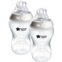 Biberons - TOMMEE TIPPEE - NATURAL START-  340 ml - Anti-colique - Tétine imitant la forme du sein - Lot de 2