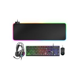 Mars Gaming MCPEXFR clavier Souris incluse USB Français Noir