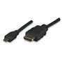 Techly ICOC-HDMI-4-AD3 câble HDMI 3 m HDMI Type A (Standard) HDMI Type D (Micro) Noir