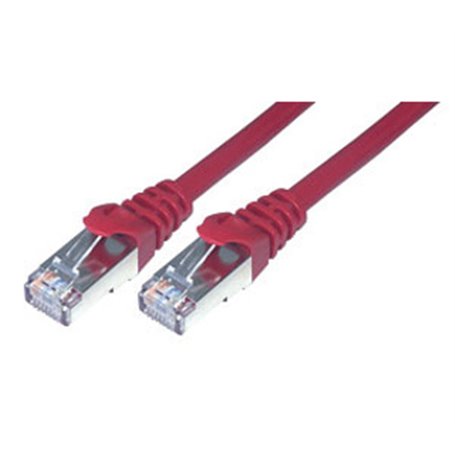 MCL Cable RJ45 Cat6 0.5m Red câble de réseau Rouge 0