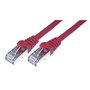 MCL Cable RJ45 Cat6 0.5m Red câble de réseau Rouge 0