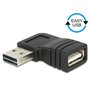 DeLOCK 65522 changeur de genre de câble USB 2.0 A Noir