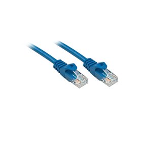 Lindy Rj45/Rj45 Cat6 2m câble de réseau Bleu U/UTP (UTP)