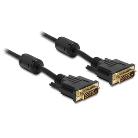 DeLOCK 83190 câble DVI 2 m DVI-D Noir