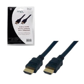 MCL 3m HDMI-Ethernet câble HDMI HDMI Type A (Standard) Noir