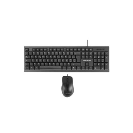 Tacens Anima ACP0FR clavier Souris incluse Universel USB Français Noir