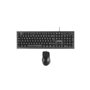 Tacens Anima ACP0FR clavier Souris incluse Universel USB Français Noir