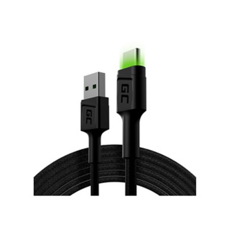 Green Cell KABGC13 câble USB 2 m USB 2.0 USB A USB C Noir