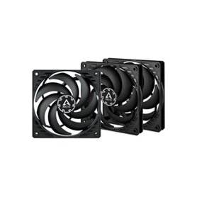 ARCTIC P12 Slim PWM PST Boitier PC Ventilateur 12 cm Noir 3 pièce(s)