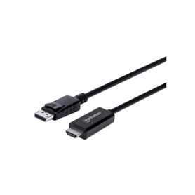 Manhattan 153218 câble vidéo et adaptateur 3 m DisplayPort HDMI Noir