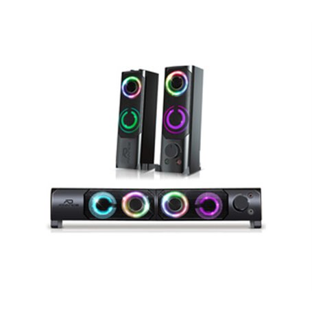 ADVANCE SoundPhonic 2.0 RGB haut-parleur 2-voies Noir Avec fil 6 W