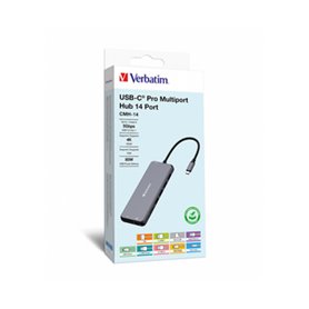 Verbatim CMH-14 USB Type-C 5000 Mbit/s Argent